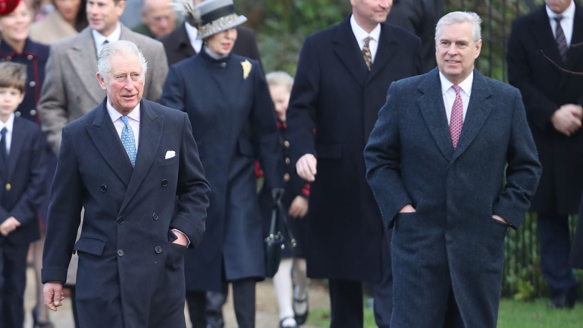 Prince Charles, Prince of Wales and Prince Andrew attend Christmas Day Church service at Church of St Mary Magdalene on December 25, 2017 in King's Lynn, England. (Photo by Chris Jackson/Getty Images)