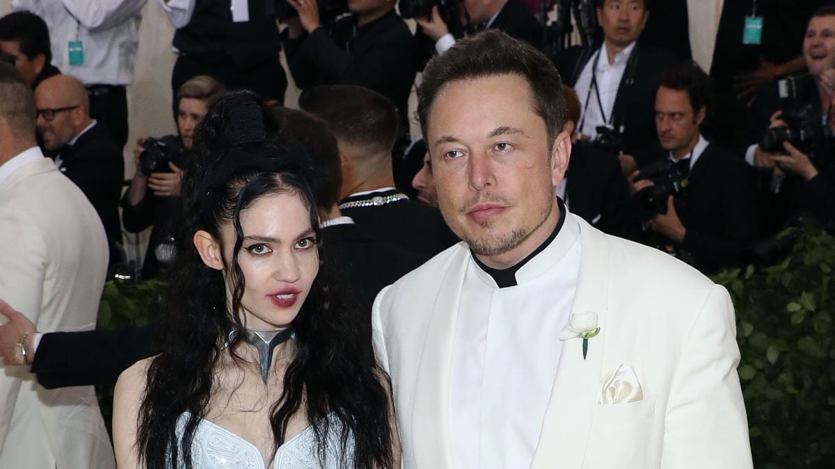 Grimes and Elon Musk attend "Heavenly Bodies: Fashion & the Catholic Imagination", the 2018 Costume Institute Benefit at Metropolitan Museum of Art on May 7, 2018 in New York City.