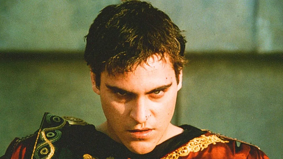 Joaquin Phoenix looks menacing in 'Gladiator'.