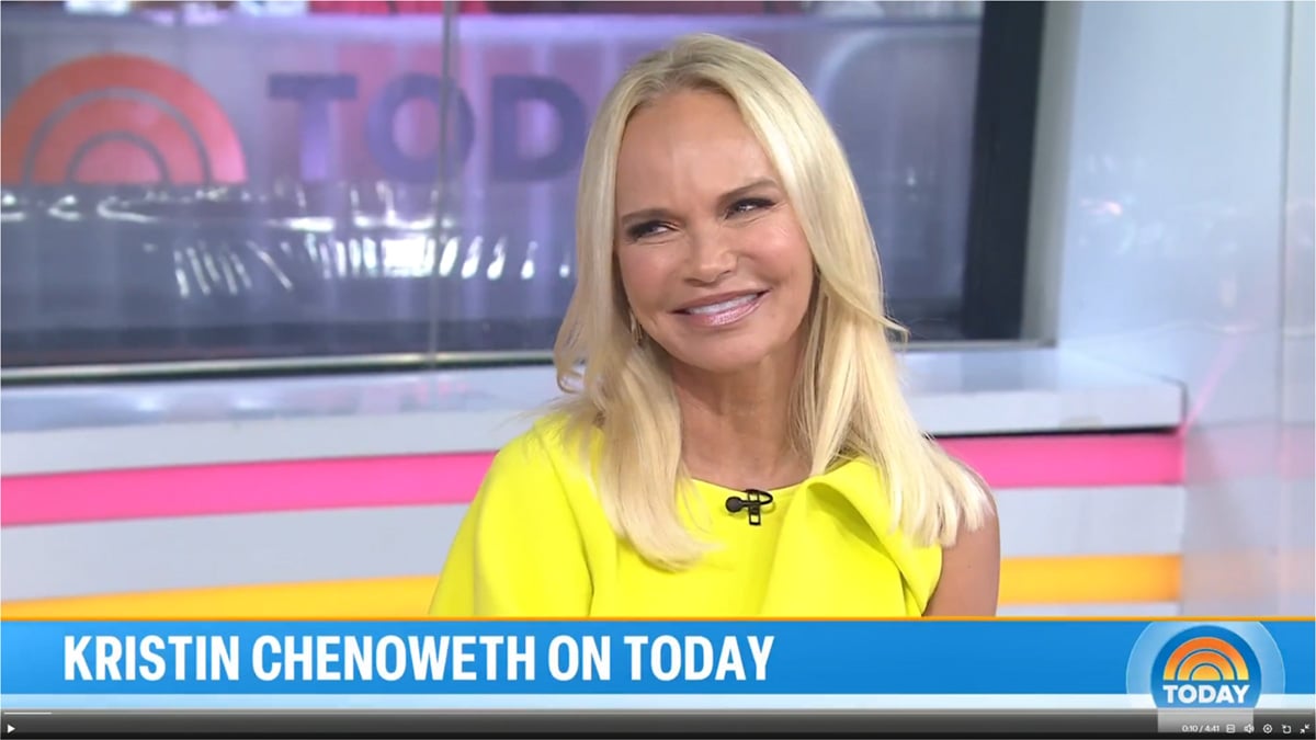 Kristin Chenoweth on Today, speaking about her upcoming movie and the new Wicked movie