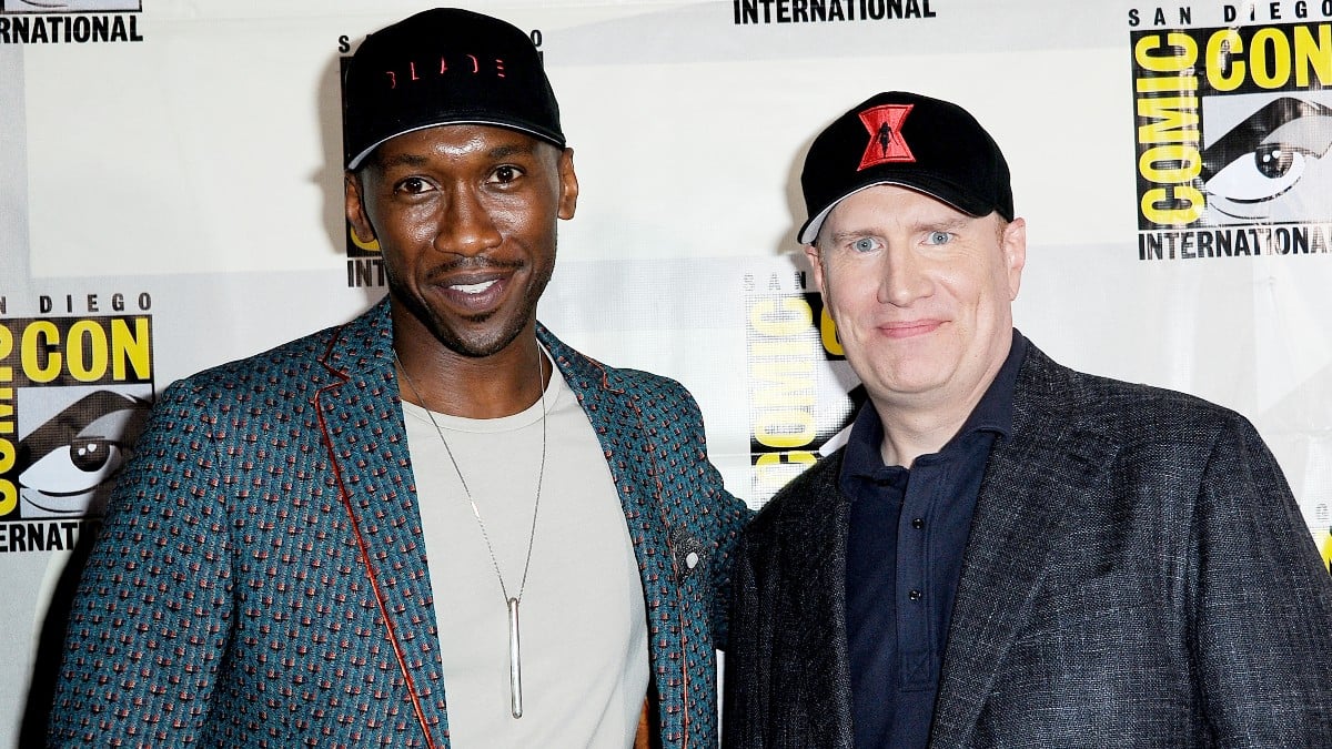 Mahershala Ali and Kevin Feige Blade announcement