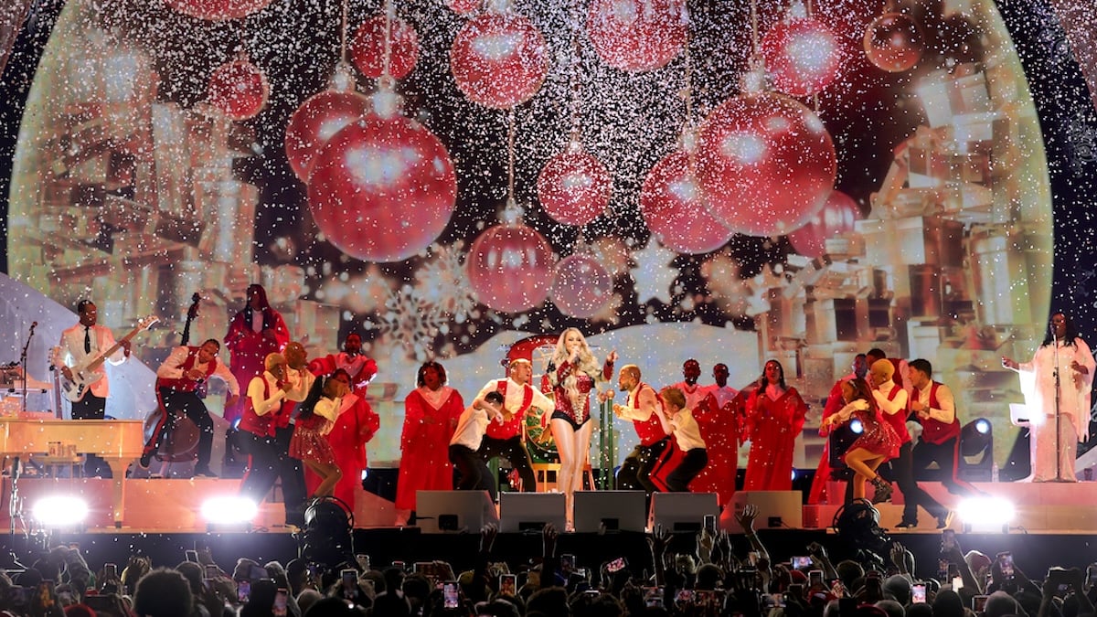 Mariah Carey performs during her "Merry Christmas One And All!" at Madison Square Garden