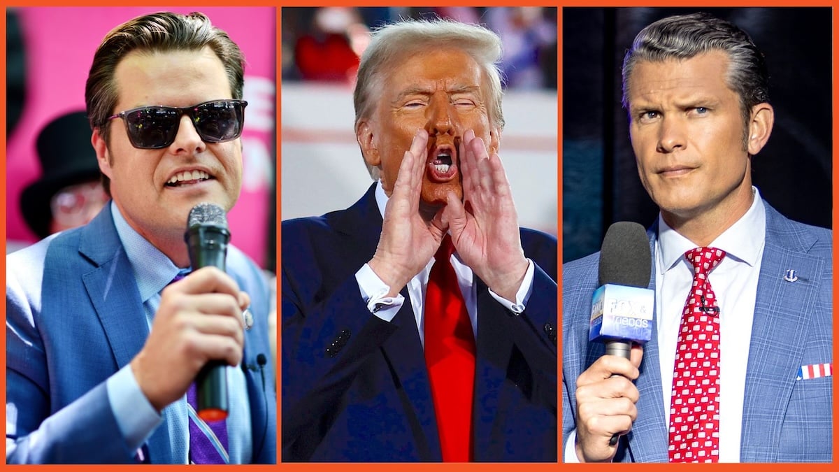 Matt Gaetz, Donald Trump, and Pete Hegseth