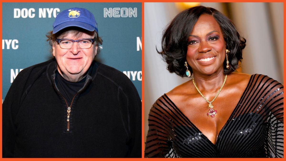 Michael Moore attends the 6th Annual DOC NYC Visionaries Tribute at Gotham Hall and Viola Davis attends the 2024 LACMA Art+Film Gala at Los Angeles County Museum of Art