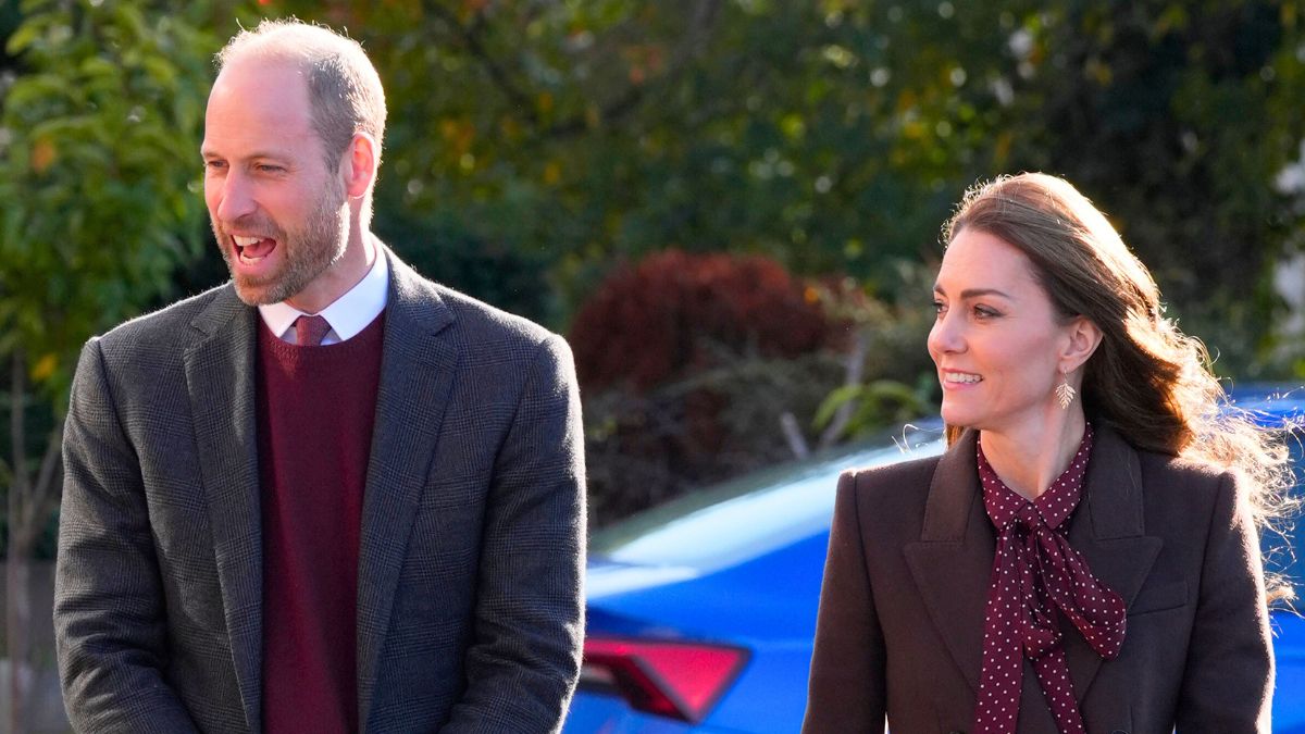 Prince William, Prince of Wales and Catherine, Princess of Wales arrive for a visit to Southport Community Centre