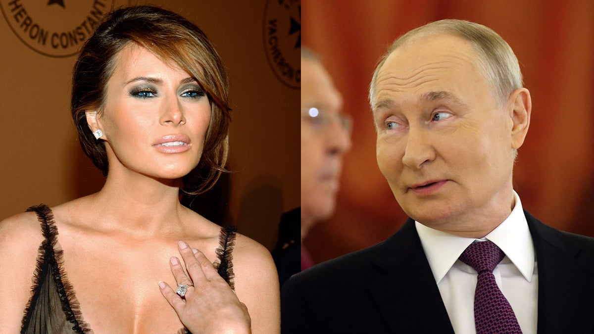 Melania Trump and Russian President Vladimir Putin