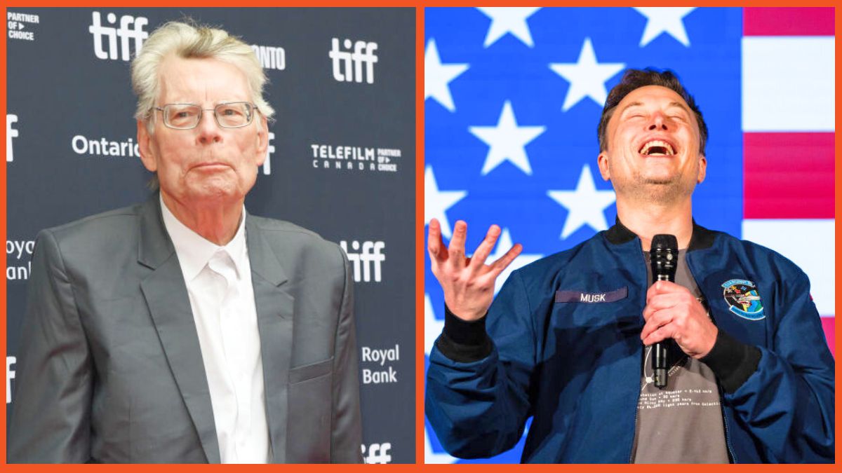 TORONTO, ONTARIO - SEPTEMBER 06: Stephen King attends the premiere of "The Life of Chuck" during the 2024 Toronto International Film Festival at Princess of Wales Theatre on September 06, 2024 in Toronto, Ontario. (Photo by Olivia Wong/Getty Images) LANCASTER, PENNSYLVANIA - OCTOBER 26: SpaceX and Tesla founder Elon Musk speaks during an America PAC town hall on October 26, 2024 in Lancaster, Pennsylvania. Musk has donated more than $75 million to America PAC, which he co-founded with fellow Silicon Valley venture capitalists and tech businessmen to support Republican presidential nominee, former U.S. President Donald Trump. (Photo by Samuel Corum/Getty Images)