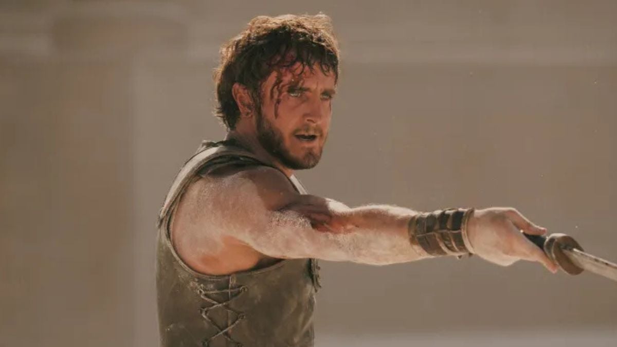 Still of Paul Mescal in the film 'Gladiator 2'