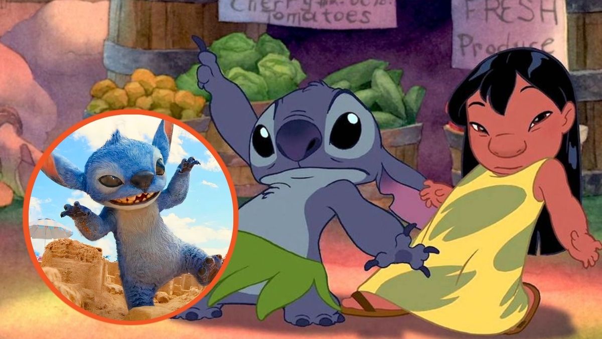 Stills from Lilo and Stitch live-action remake and 2002 original film