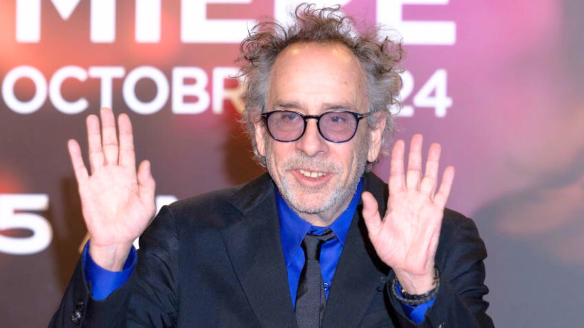 LYON, FRANCE - OCTOBER 12: Tim Burton attends the opening ceremony during the 16th Film Festival Lumiere In Lyon on October 12, 2024 in Lyon, France. (Photo by Arnold Jerocki/WireImage)