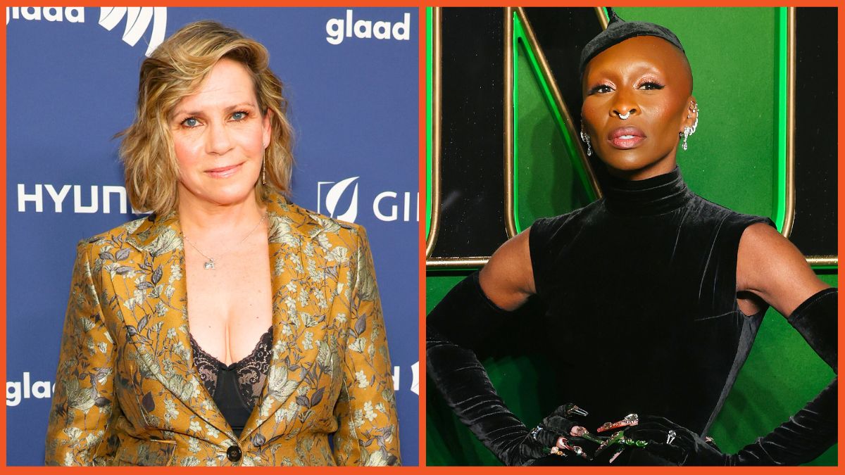 Tracy E. Gilchrist attends the 34th Annual GLAAD Media Awards and Cynthia Erivo attends the Wicked Part One European Premiere