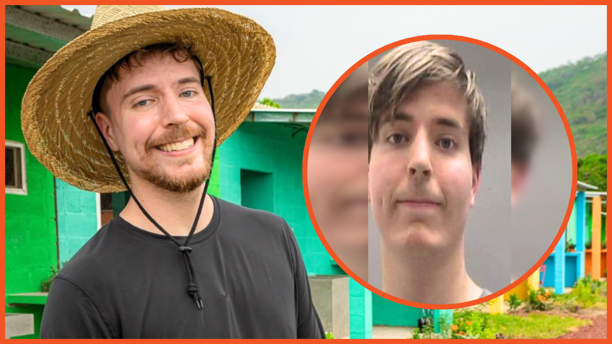 Jimmy Donaldson "Mr Beast" Instagram photo and 2018 mugshot composite