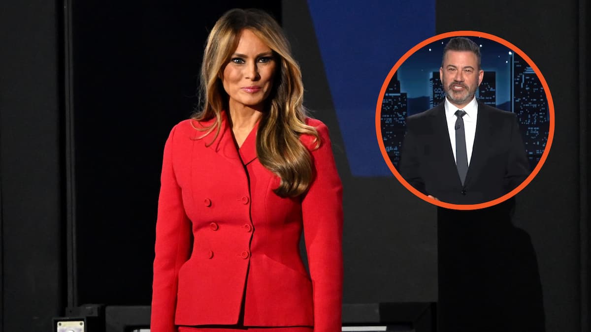 Melania Trump and Jimmy Kimmel