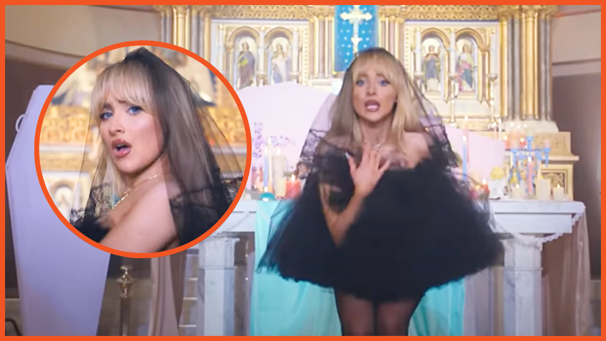 Catholic priest demoted after allowing Sabrina Carpenter to film raunchy music video in his church