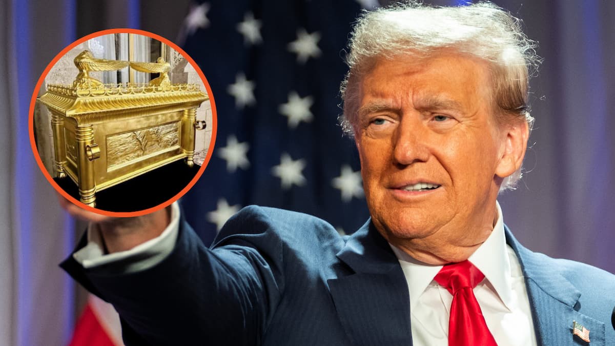 Donald Trump and the Ark of the Covenant.