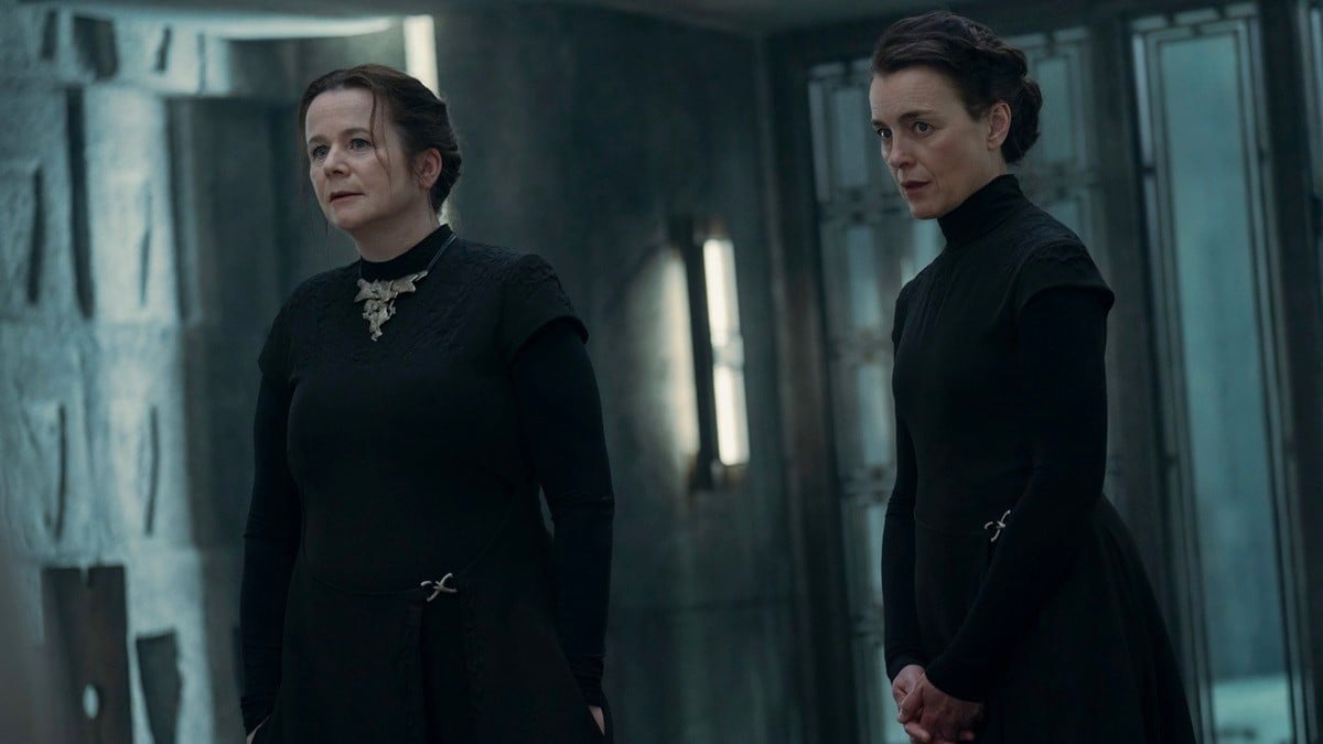 Valya and Tula Harkonnen standing together in Dune Prophecy