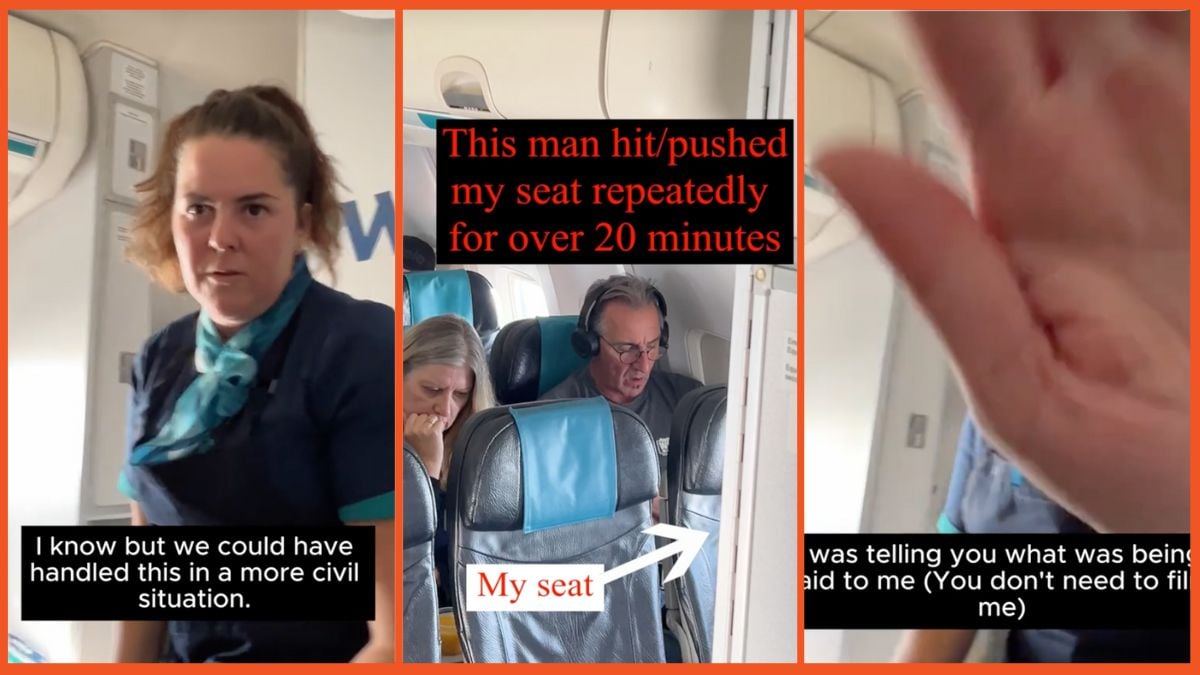 'Your patience is something to be studied': Aggressive passenger and unfeeling flight attendant nearly get woman booted from flight