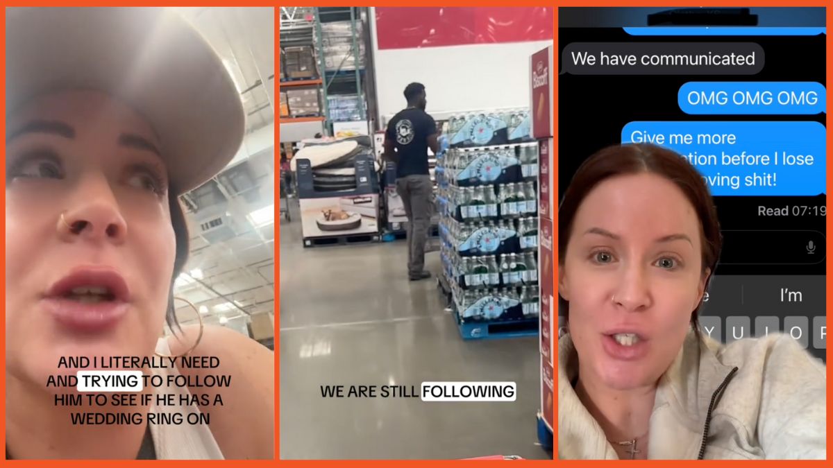 Viral TikTok of woman setting her friend up on a date in Costco