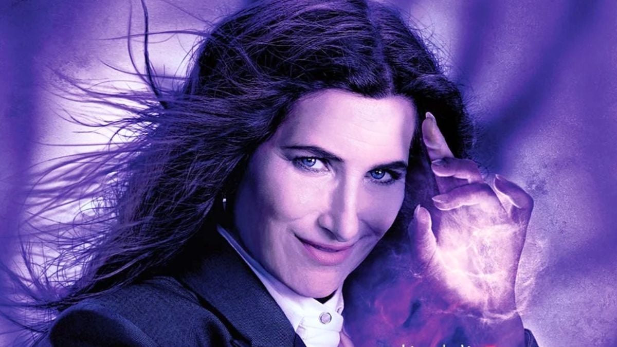 Kathryn Hahn as Agatha Harkness in an Agatha All Along poster.