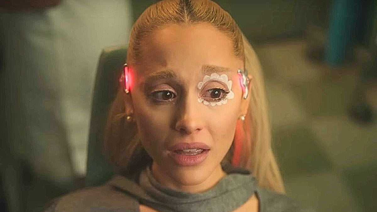 Ariana Grande in the "we cant be friends (wait for your love)" music video.