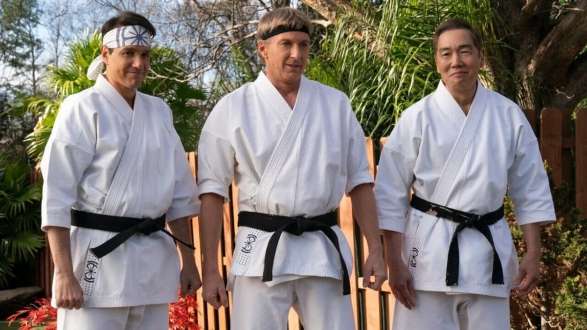 The main characters of Cobra Kai