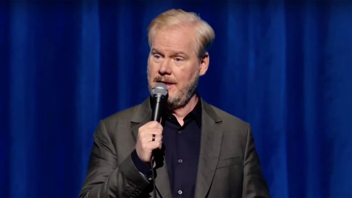 Jim Gaffigan in the Hulu stand-up comedy special The Skinny