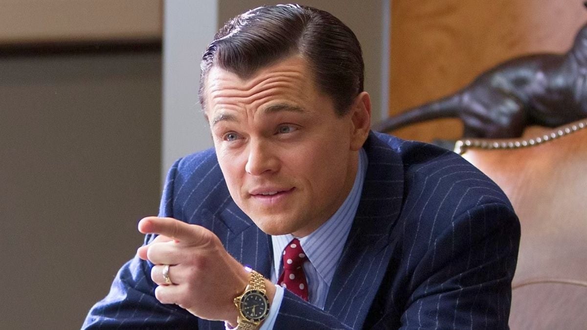 Leonardo DiCaprio in The Wolf of Wall Street.