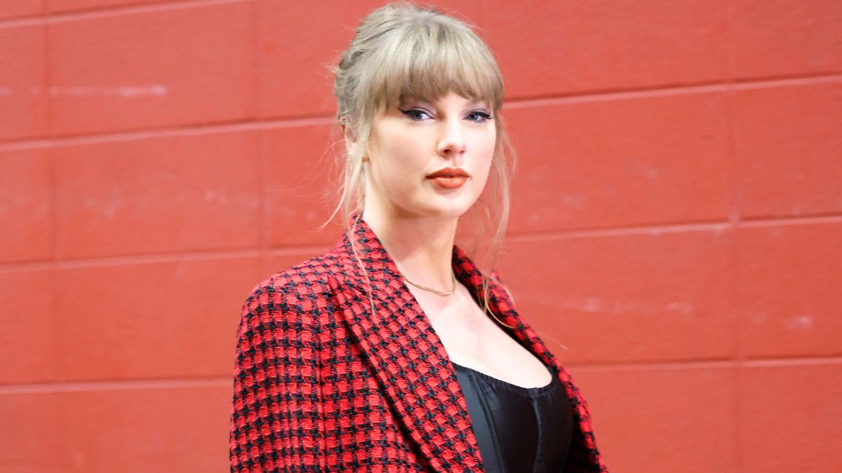 Taylor Swift looks on prior to a game between the Kansas City Chiefs and the Denver Broncos at GEHA Field at Arrowhead Stadium on November 10, 2024 in Kansas City, Missouri.