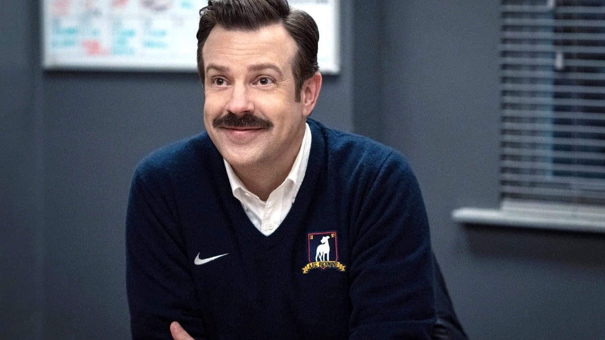 Jason Sudeikis as Ted Lasso on Ted Lasso