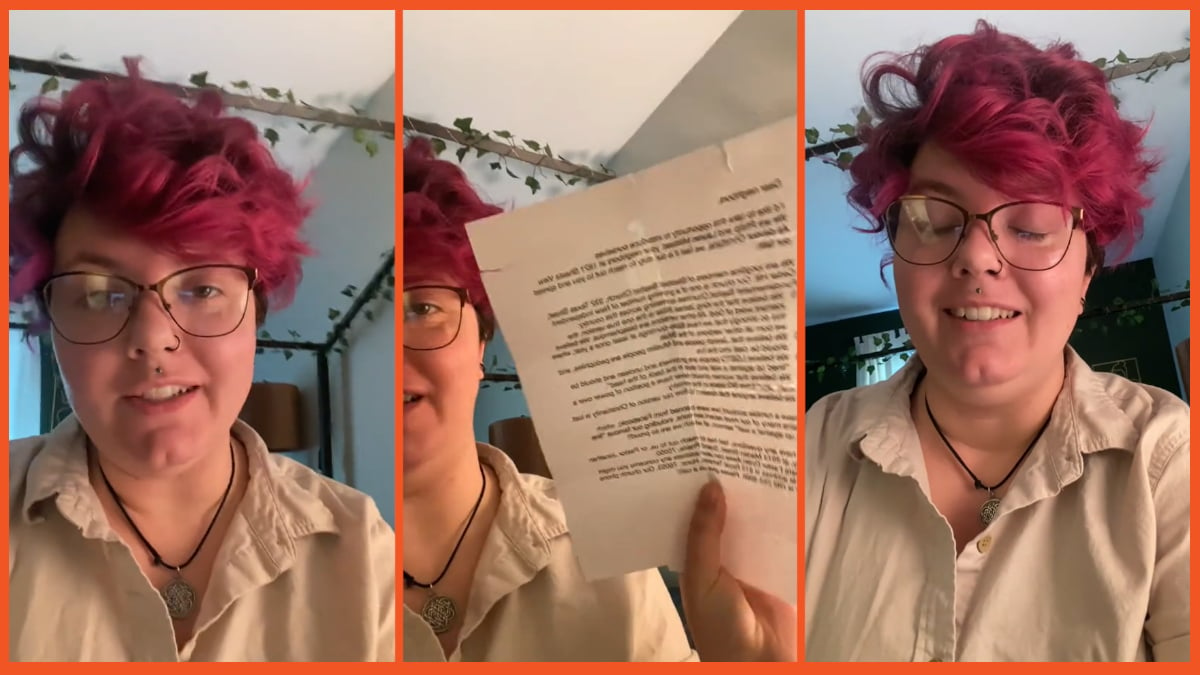 TikTok terrifying letter