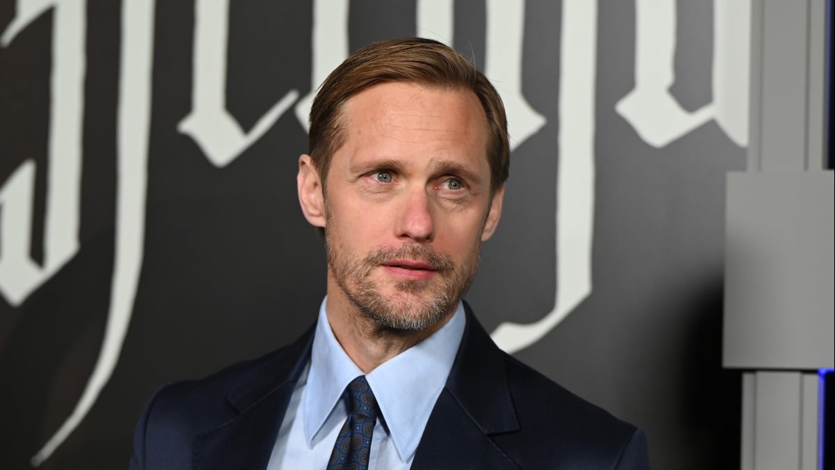 Alexander Skarsgård attends the Los Angeles premiere of Focus Features' "Nosferatu" at TCL Chinese Theater on December 12, 2024 in Hollywood, California. (Photo by Andrew Toth/WireImage)