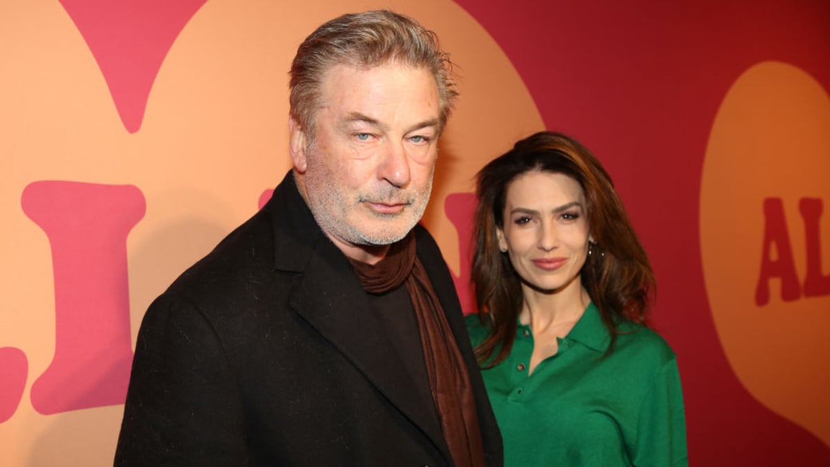 Alec Baldwin and Hilaria Baldwin attend the "All In: Comedy About Love By Simon Rich" Gala Performance at Hudson Theatre on December 16, 2024 in New York City.