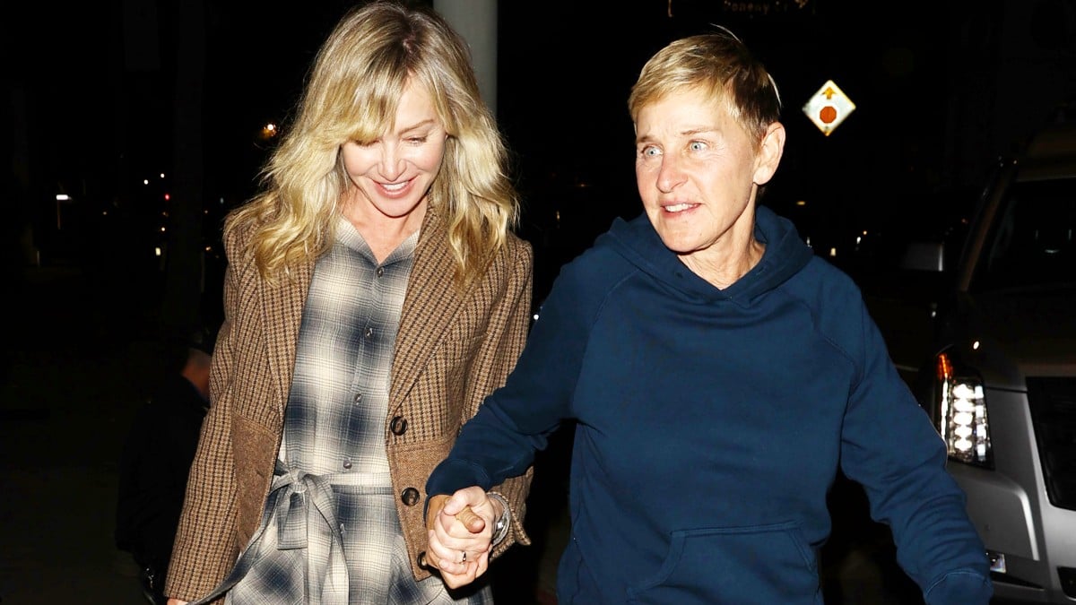 Ellen DeGeneres and Portia