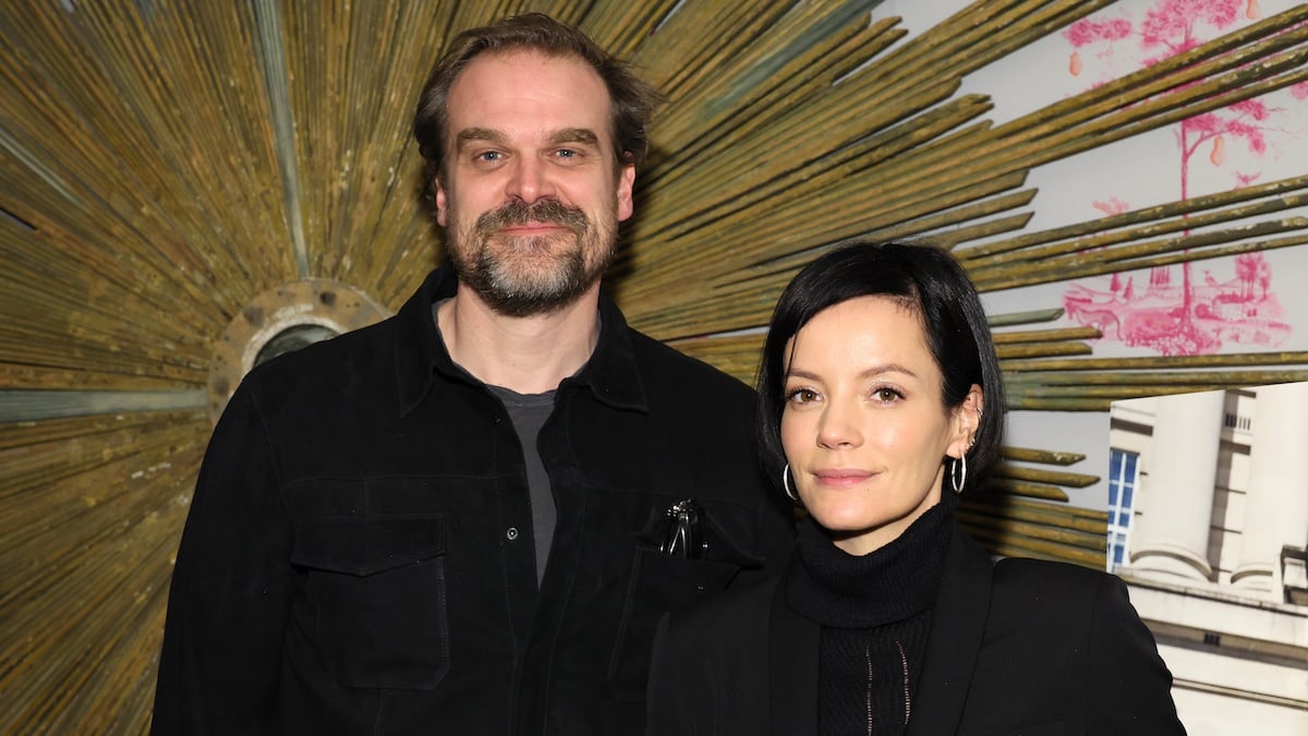 NEW YORK, NEW YORK - DECEMBER 05: (L-R) David Harbour and Lily Allen attend as Anna Wintour hosts Special Screening of "Living" at Crosby Hotel on December 05, 2022 in New York City.