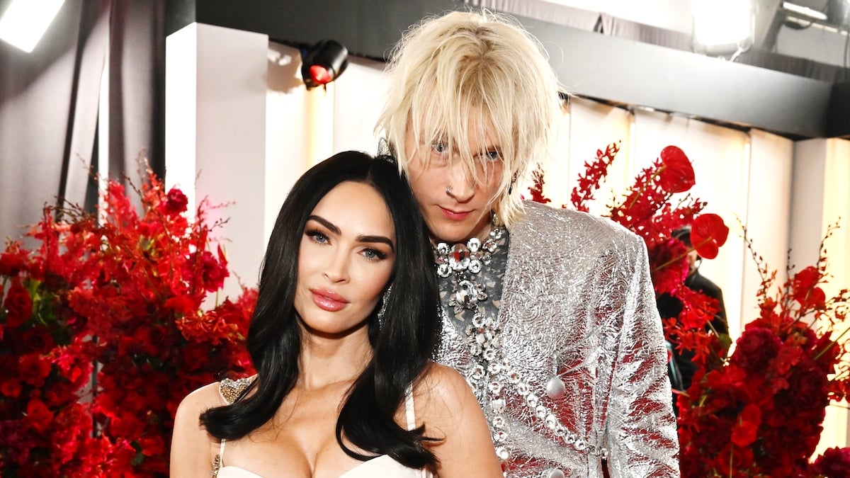 LOS ANGELES, CALIFORNIA - FEBRUARY 05: (L-R) Megan Fox and Machine Gun Kelly attend the 65th GRAMMY Awards on February 05, 2023 in Los Angeles, California.