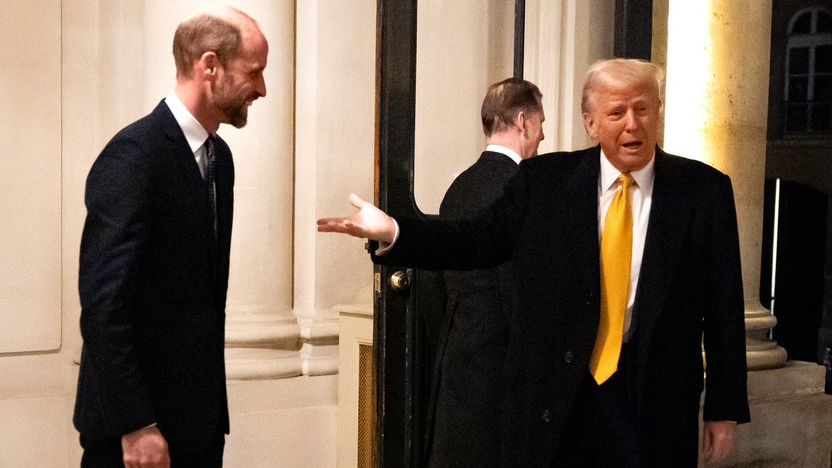 Britain's Prince William, Prince of Wales meets U.S. President-elect Donald Trump at the UK Ambassador's Residence on the day of the reopening ceremonies of the Notre-Dame de Paris Cathedral, five and a half years after a devastating fire on December 7, 2024 in Paris, France