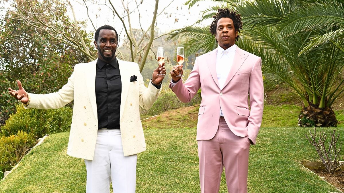 Sean Combs and Jay-Z attend 2020 Roc Nation THE BRUNCH on January 25, 2020 in Los Angeles, California.