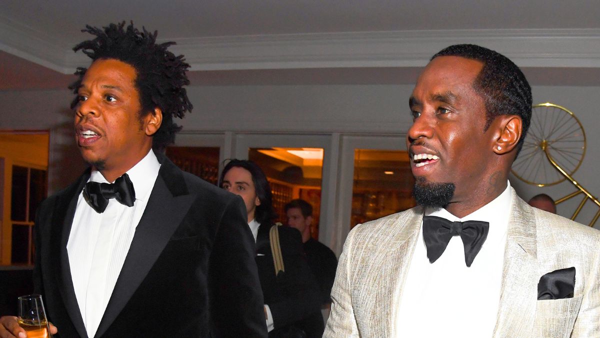 Jay-Z and Sean Combs attend Sean Combs 50th Birthday Bash in 2019