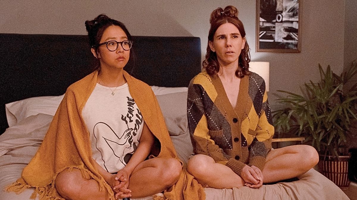 Stephanie Hsu and Zosia Mamet in Peacock's 'Laid's.