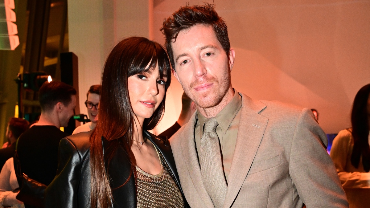 Nina Dobrev and Shaun White attend 'Prelude To The Olympics' at Fondation Louis Vuitton on July 25, 2024 in Paris, France