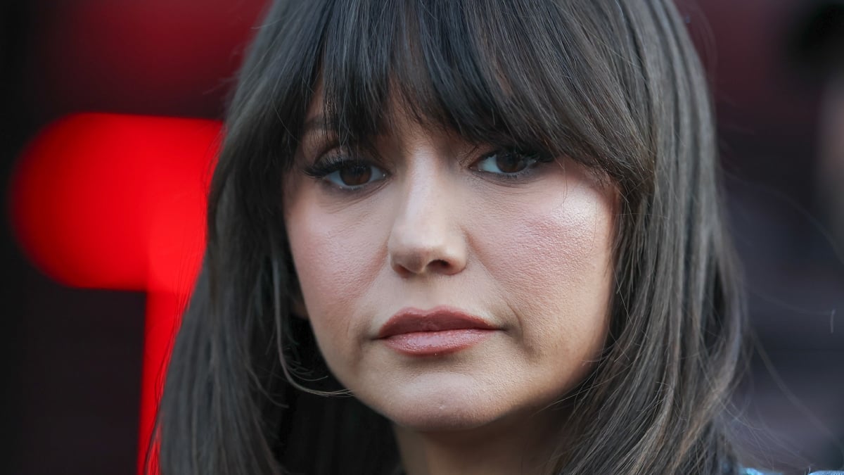 Nina Dobrev during qualifying ahead of the F1 Grand Prix of Las Vegas at Las Vegas Strip Circuit on November 22, 2024 in Las Vegas, Nevada