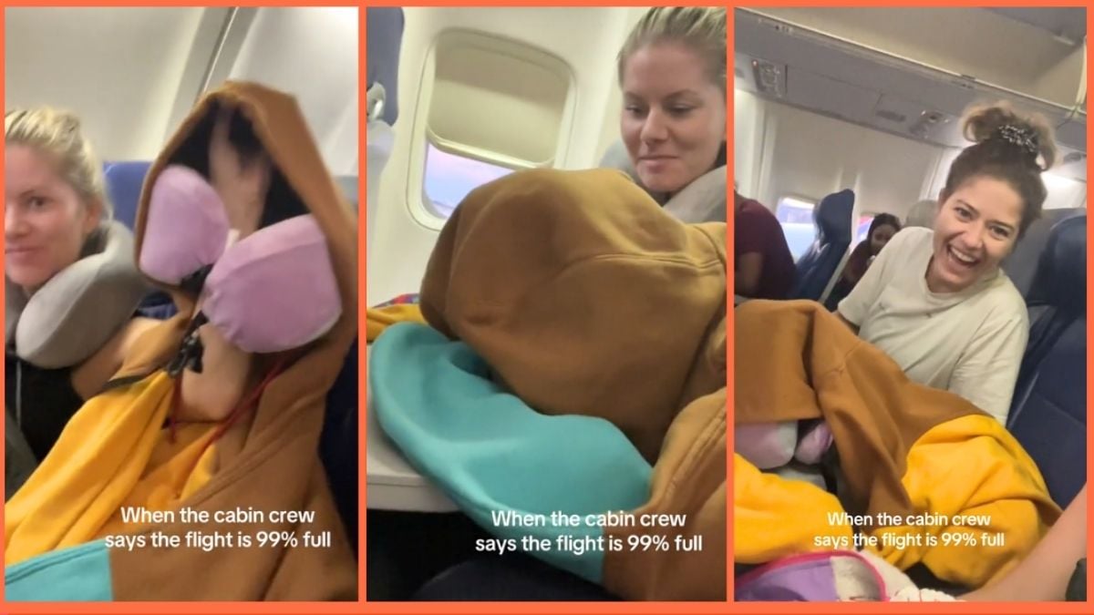 'Literally almost worked': Two friends on a flight conspire to save the plane seat in between them by inventing an imaginary passenger