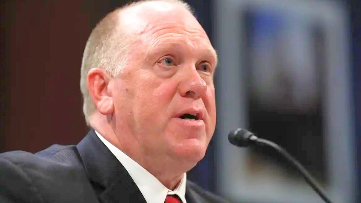 WASHINGTON, DC - MAY 22: Thomas Homan, acting director of U.S. Immigration and Customs Enforcement, testifies before the House Homeland Security Committee's Border and Marine Security subcommittee on Capitol Hill on May 22, 2018 in Washington, DC. Republican House members are calling for reform to asylum processes.