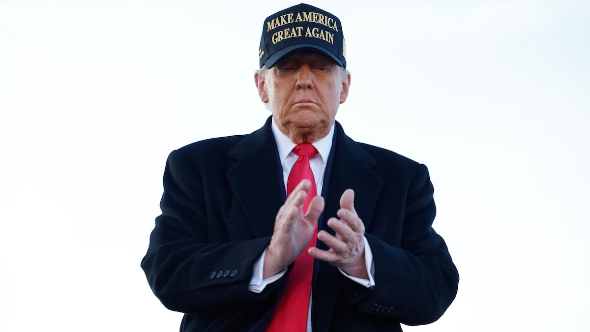 Republican presidential nominee, former U.S. President Donald Trump, speaks during a campaign rally 