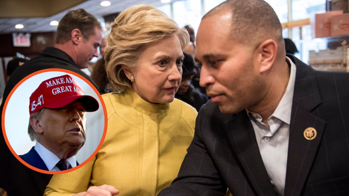 Hillary Clinton, Hakeem Jeffries, Donald Trump