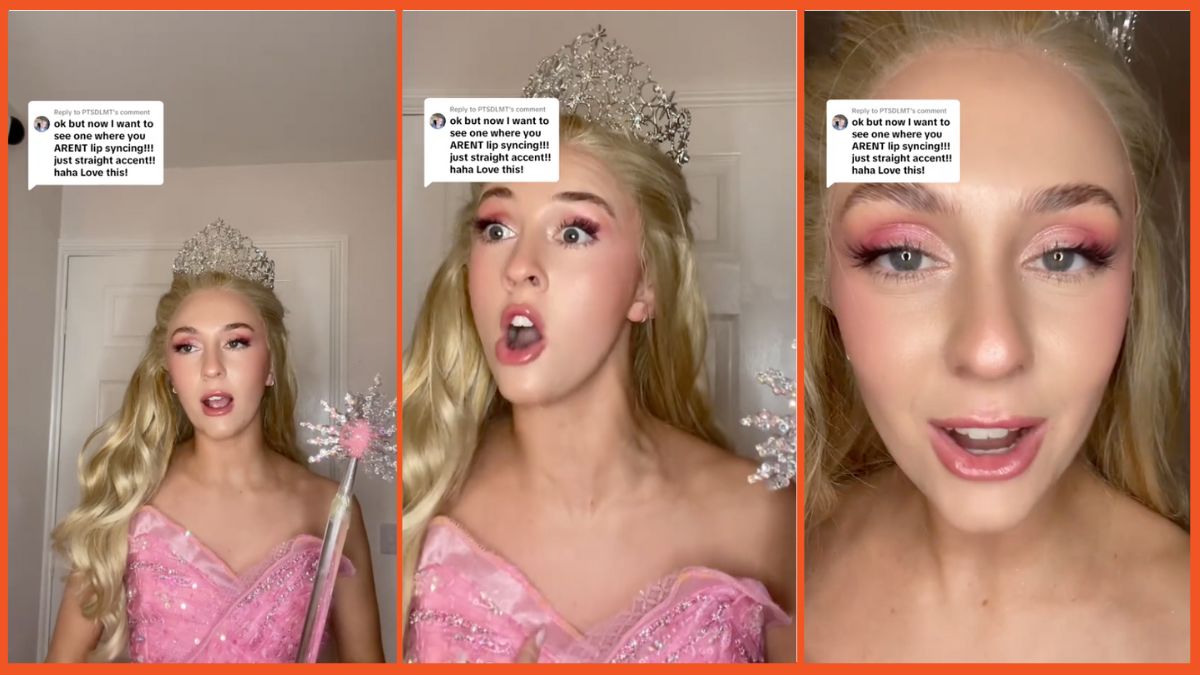 Viral TikTok Yorkshire impersonation of Glinda from Wicked