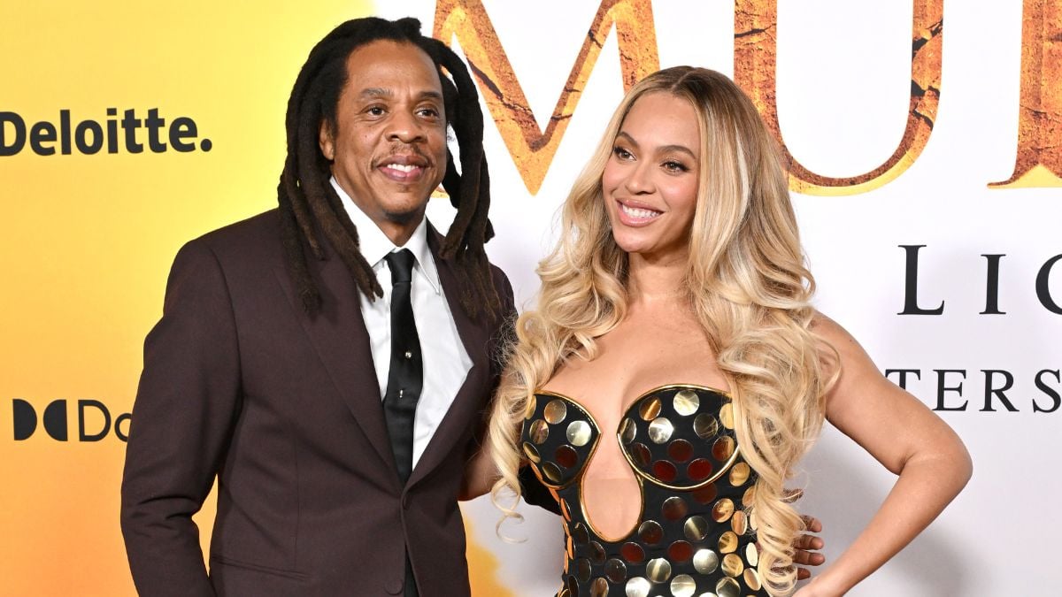 Jay-Z and Beyoncé attend the Los Angeles Premiere of Disney's "Mufasa: The Lion King" at Dolby Theatre on December 09, 2024 in Hollywood, California.