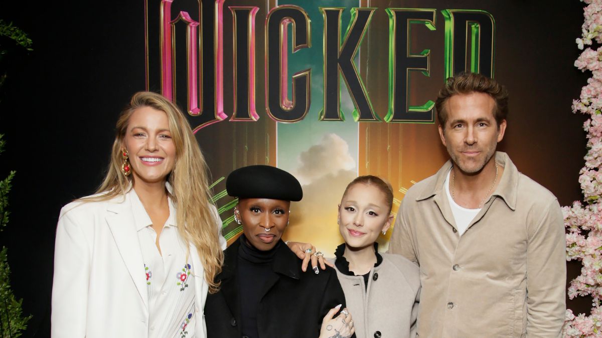 Blake Lively, Cynthia Erivo, Ariana Grande and Ryan Reynolds attend as Universal Pictures presents special New York City WICKED Screening at Metrograph on December 03, 2024 in New York City.