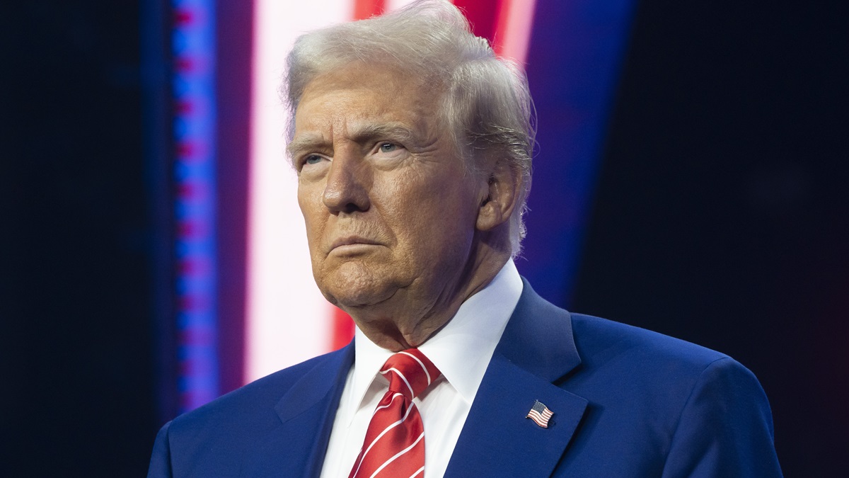 U.S. President-elect Donald Trump looks on during Turning Point USA's AmericaFest at the Phoenix Convention Center on December 22, 2024 in Phoenix, Arizona