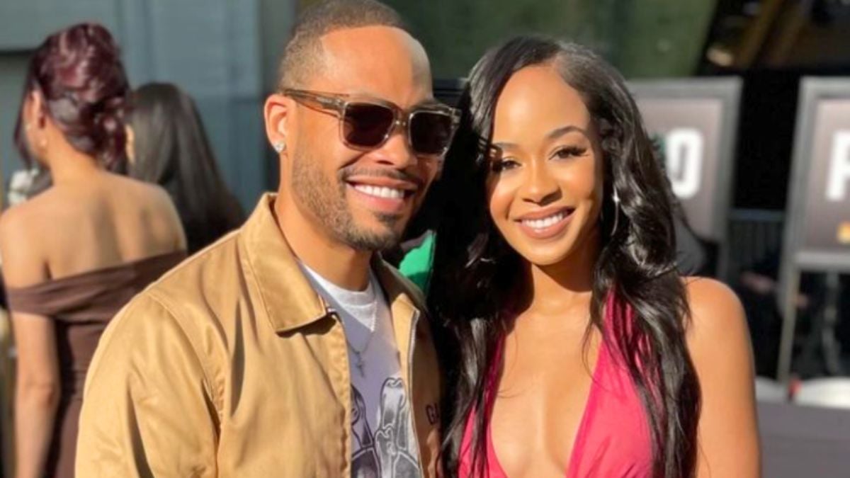 Jasmine Lawrence and Eric Murphy at the Bad Boys Ride or Die premiere.